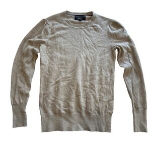 Banana Republic Merino Cashmere Blend Sweater Mens Small Filpucci Italian Tan
